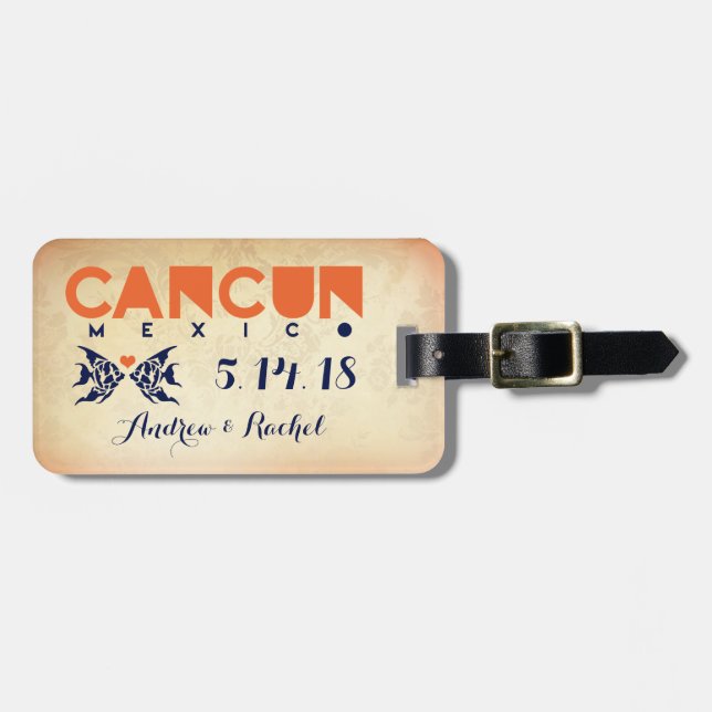 CANCUN Luggage Tag (Front Horizontal)