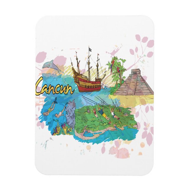 Cancun Magnet (Vertical)