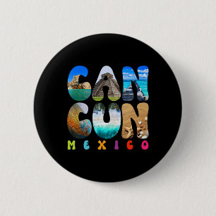 Cancun Mexico 2025 Vacation Beach Matching Family  2 Inch Round Button