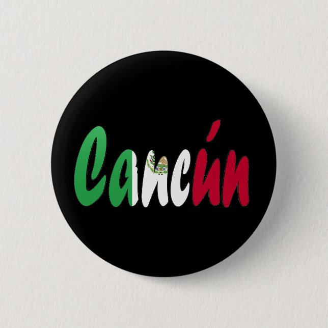 Cancun, Mexico 2 Inch Round Button (Front)
