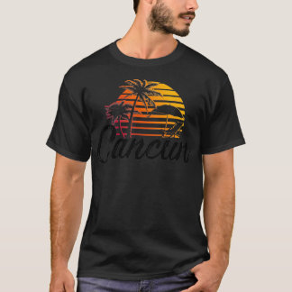 Cancun Mexico Beach Palm Tree Party Destination Gi T-Shirt