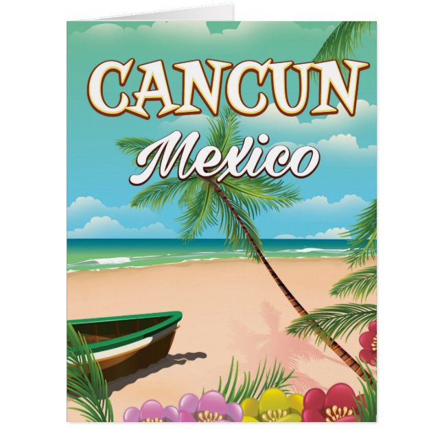 Cancun Mexico beach poster (Front)