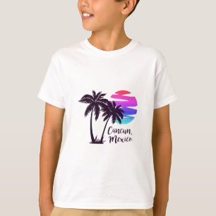 Cancun Mexico Beach Summer Vacation Palm Trees Sun T-Shirt