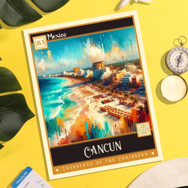 Cancun, Mexico | Classic Painting Postcard (Creator Uploaded)