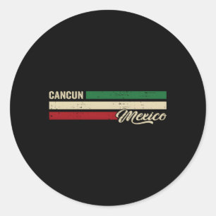 Cancun Mexico Classic Round Sticker