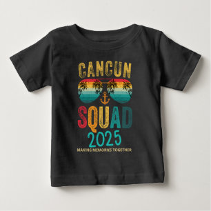 Cancun Mexico Family Squad Vacation 2025 Matching  Baby T-Shirt