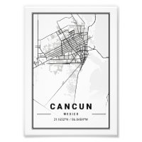 Cancun - Mexico Ligth City Map