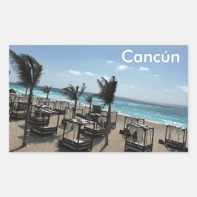 Cancún (Mexico) - Rectangle Stickers, Glossy Sticker (Front)