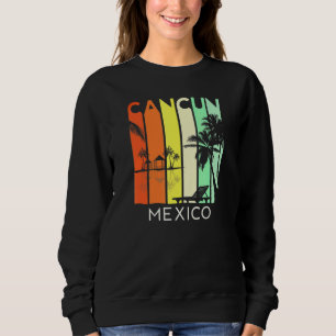 Cancun Mexico Retro Mexican Resort Vacation Girls Sweatshirt
