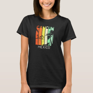 Cancun Mexico Retro Mexican Resort Vacation Girls  T-Shirt