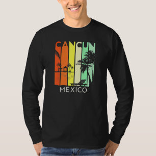 Cancun Mexico Retro Mexican Resort Vacation Girls T-Shirt