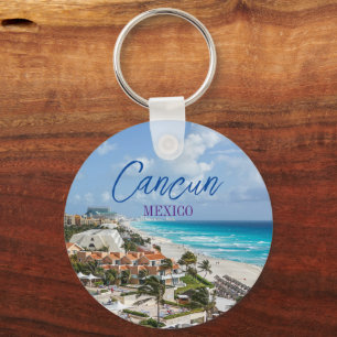 Cancun Mexico Scenic Souvenir Keychain