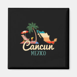 Cancun Mexico Souvenir Shirt Family Matching Vacat Magnet