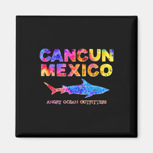 Cancun Mexico T Shirt Shark Fishing Tee Magnet