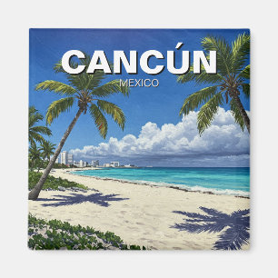 Cancun Mexico Travel Beach Magnet
