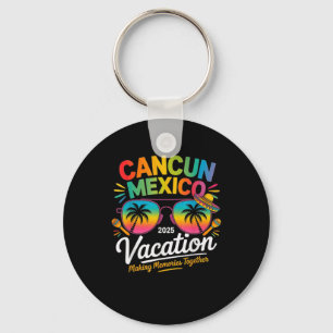 Cancun Mexico Vacation Beach 2025 Trip Group Squad Keychain