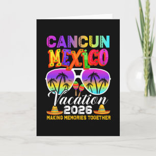 Cancun Mexico Vacation Beach 2026 Trip Group Squad Card