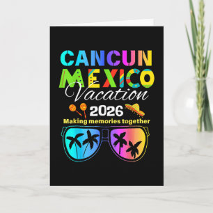 Cancun Mexico Vacation Beach 2026 Trip Group Squad Card