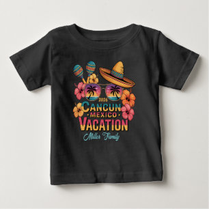 Cancun Mexico Vacation Beach Trip Tropical Summer Baby T-Shirt