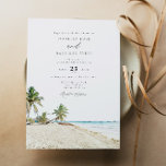 CANCUN Mexico Watercolor Beach Wedding Invitation<br><div class="desc">This wedding invitation features a watercolor painting of the Cancun,  Mexico beach.  Easily edit *most* wording to meet your event needs. Change the background colour and add your own photo to the backside if you like.</div>
