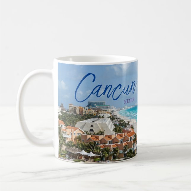 Cancun Mexique Pittoresque café Mug Cup Souvenir (Gauche)