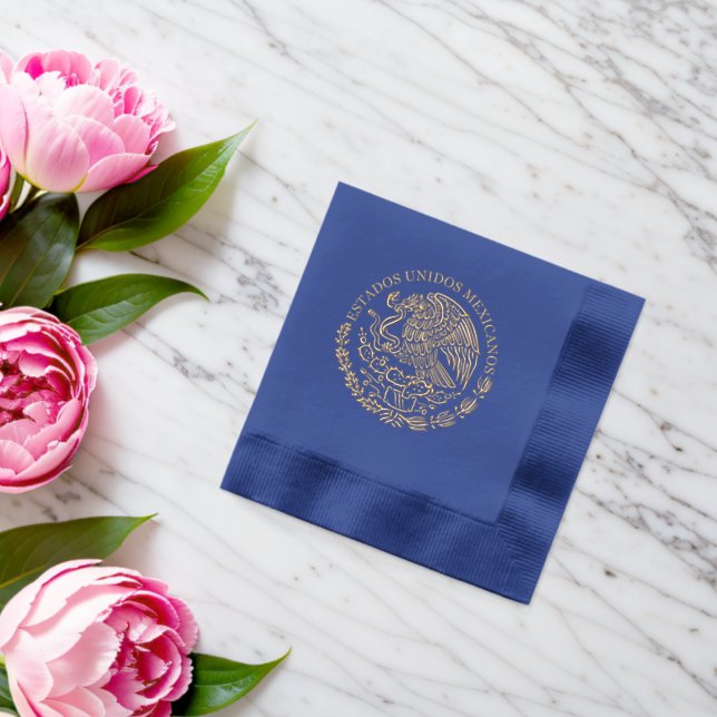 Cancun Passport Foil Napkins (Insitu (Wedding))