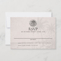 Cancun Passport Wedding RSVP Card