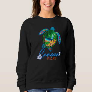 Cancun Sea Turtle Mexico Vacation Family Trip Sweatshirt