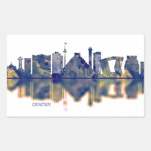 Cancun Skyline Sticker