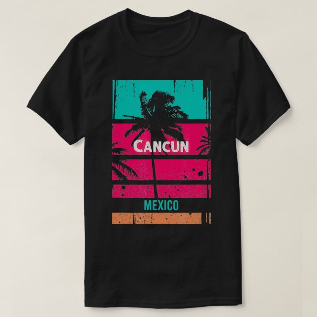 Cancun Souvenir Mexico Reminder  T-Shirt (Design Front)