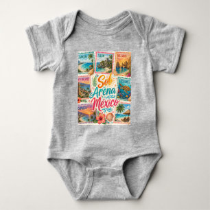 Cancun Sun Sand Mexico Beautiful Beaches Tropical  Baby Bodysuit