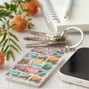 Cancun Sun Sand Mexico Beautiful Beaches Tropical  Keychain