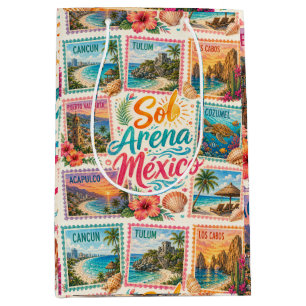 Cancun Sun Sand Mexico Beautiful Beaches Tropical Medium Gift Bag