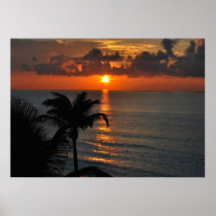Cancun Sunset Poster