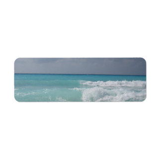 Cancun Waves Return Address Label