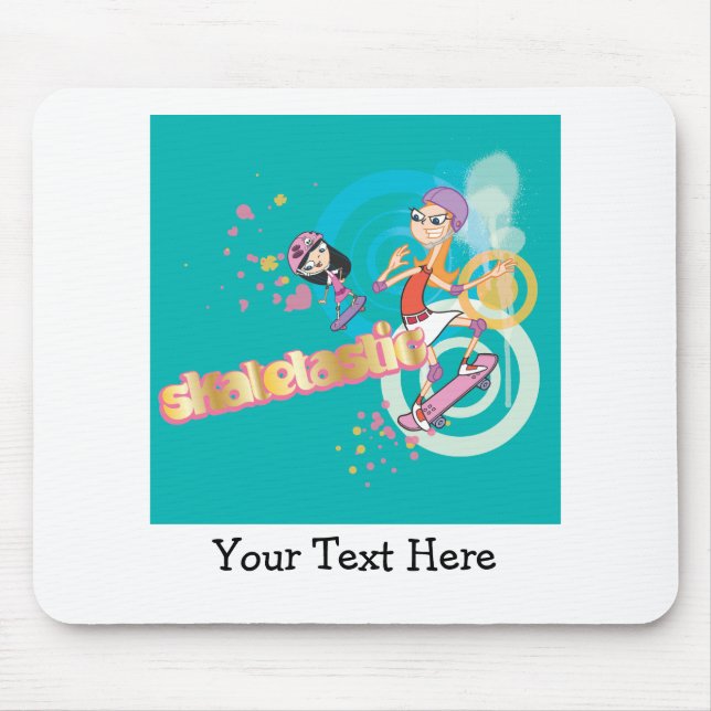 Candace and Isabella Skatetastic Mouse Pad (Front)