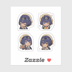 Candace Genshin Impact 4 Pack Sticker Sheet