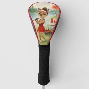 Candada Day for Golfer Cat Lovers Golf Head Cover