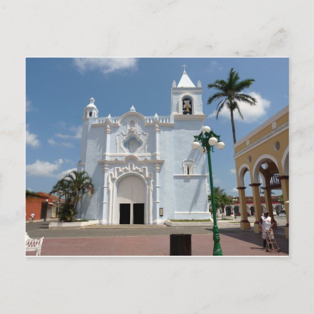 Candelaria Church-Tlacotalpan, Veracruz Postcard (Front)