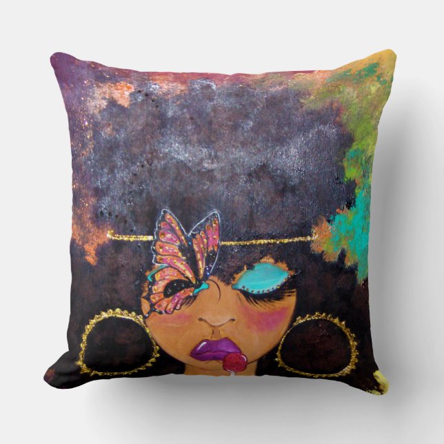 Candi Throw Pillow (Front)