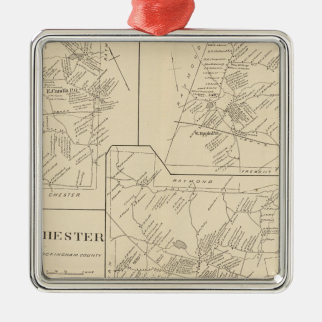 Candia, Epping Metal Ornament (Front)