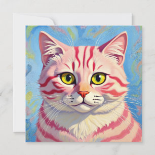 “Candice” A Cherry Striped Mystique – Cat Portrait