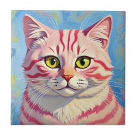 “Candice” A Cherry Striped Mystique – Cat Portrait