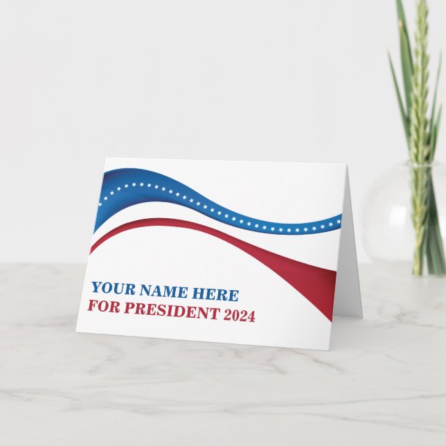 Candidat à l'élection 2024 pour la carte président (Devant)
