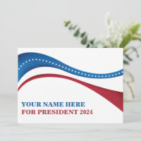 Candidat personnalisé pour la carte électorale du 
