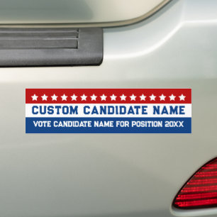 Candidate for election personalized  bumper sticker