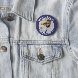 Candidate for election personalized photo 2 inch round button
