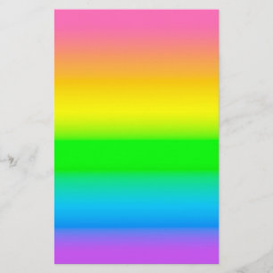 Candied Rainbow Pattern Scrapbook Sheets