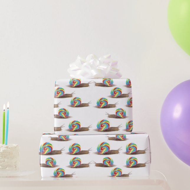 Candied Snails Wrapping Paper (Party Gifts)