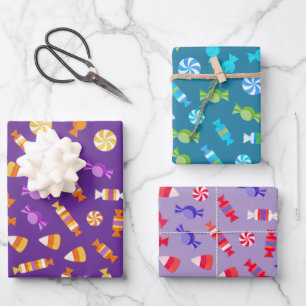 Candies Sweets Design  Wrapping Paper Sheet